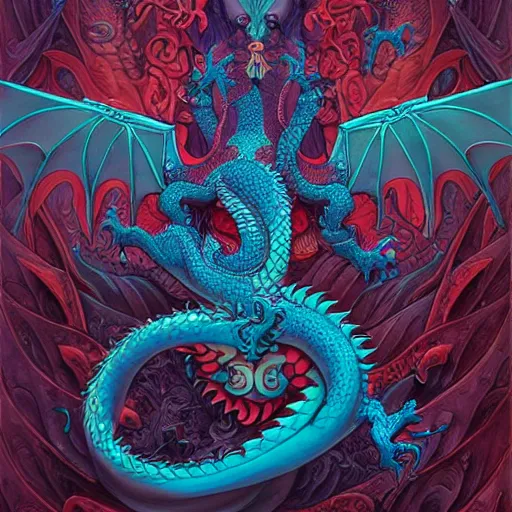 Prompt: sacred divine dragon art by james jean and art by loish highly detailed painting trending on arstation vivid colors spirit