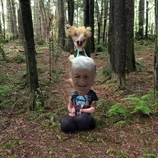 Prompt: funniest picture in the world in the forest