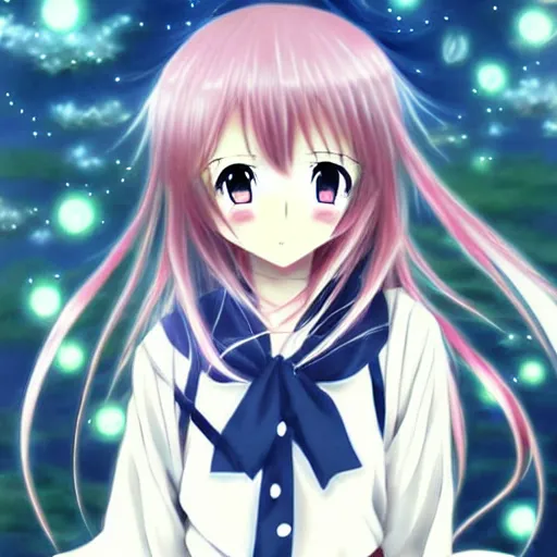 Image similar to anime girl wrapped up in nori, anime art, beautiful, cute