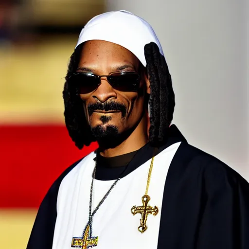 Image similar to Snoop Dogg as pope