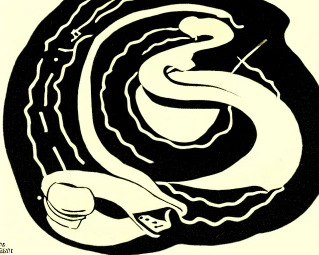 Image similar to hypothetical'sip tech'logo for a snake based computer drink, high concept, ridiculous, art by computer and frank frazetta, theme song by frank zappa and rene magritte