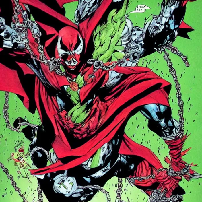 Image similar to spawn comic by todd mcfarlane