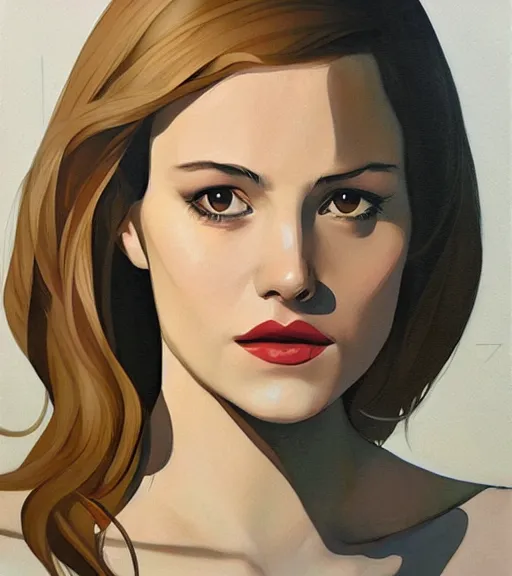 Prompt: https://philnoto.com artwork of a beautiful flirtatious lady by Phil noto.