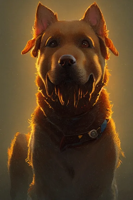 Prompt: awesome cute caramel mongrel dog intricate artwork, illustration by tooth wu and wlop and beeple, greg rutkowski, beautiful, very coherent symmetrical artwork, cinematic, neoclassic, high detail, mutt, portrait, octane render, unreal engine, 8 k, vibrant colors, smooth gradients, high contrast, depth of field