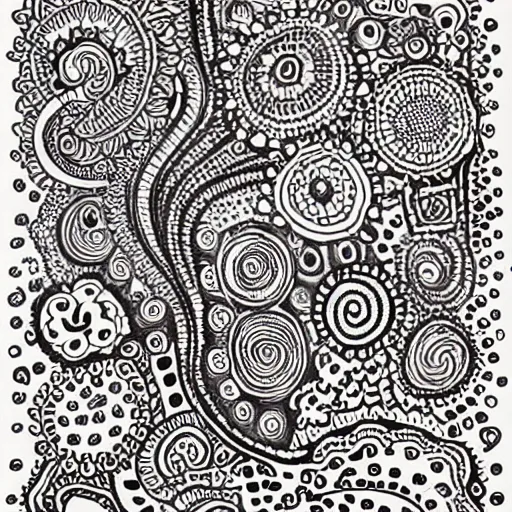 Image similar to a zendoodle masterpiece