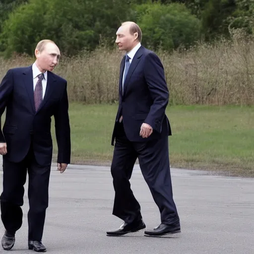 Image similar to wide putin walking