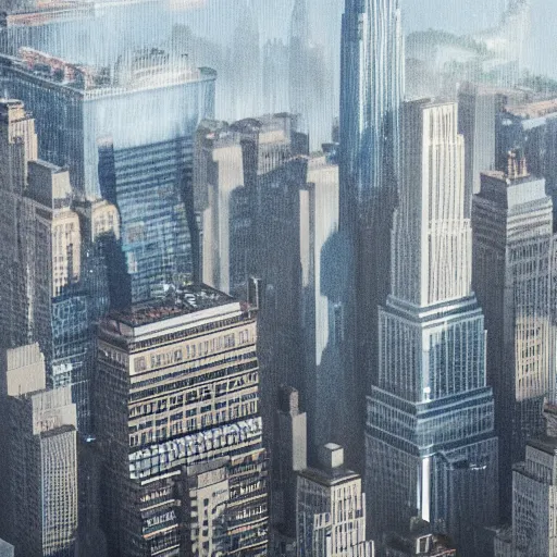 Prompt: water flowing from the windows of the empire state building, fluid simulation, long shot, 2 0 0 mm, orthogonal perspective, photorealist, panorama, new york background, detailled, sharp focus, realistic, trending on artstation, cg society, 8 k, unreal