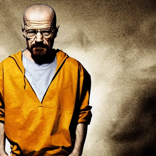 Image similar to Walter white played by Jesus Christ, 4k, realistic, film still