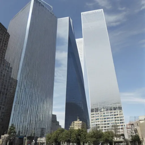 Prompt: Photo of The World Trade Center made of Jenka blocks