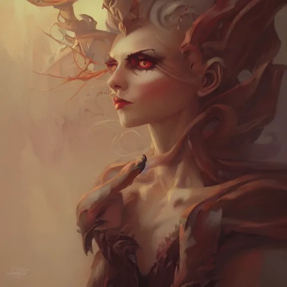 Image similar to a highly detailed portrait in the style of peter mohrbacher and in the style of gerald brom.