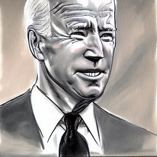 Image similar to Dark Joe Biden by James Ryman