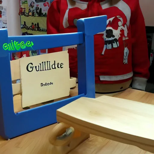 Prompt: guillotine for children