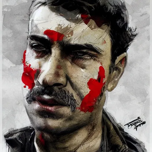 Image similar to portrait of a spanish communist revolutionary mocito feliz, colourised, face portrait, epic, tragic, military art, fantasy, dieselpunk, hd shot, digital portrait, beautiful, artstation, comic style, by artgerm, guy denning, jakub rozalski, magali villeneuve and charlie bowater