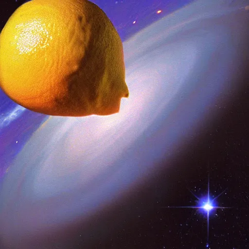 Image similar to planet lemon, photo by hubble telescope