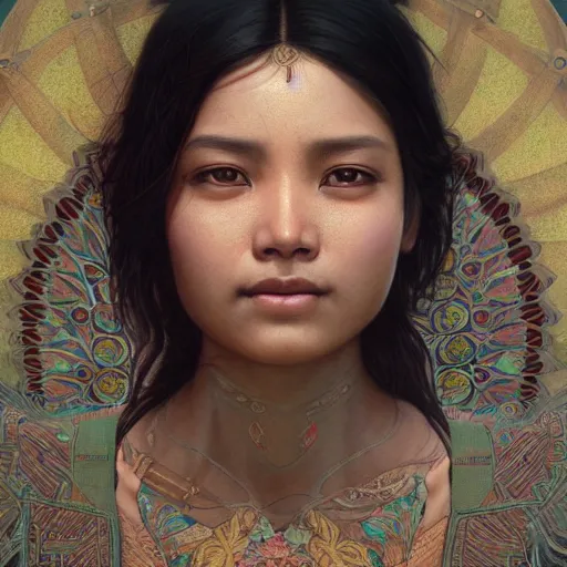 Image similar to nepali woman, ultra realistic, concept art, intricate details, highly detailed, photorealistic, octane render, 8 k, unreal engine. art by artgerm and greg rutkowski and alphonse mucha