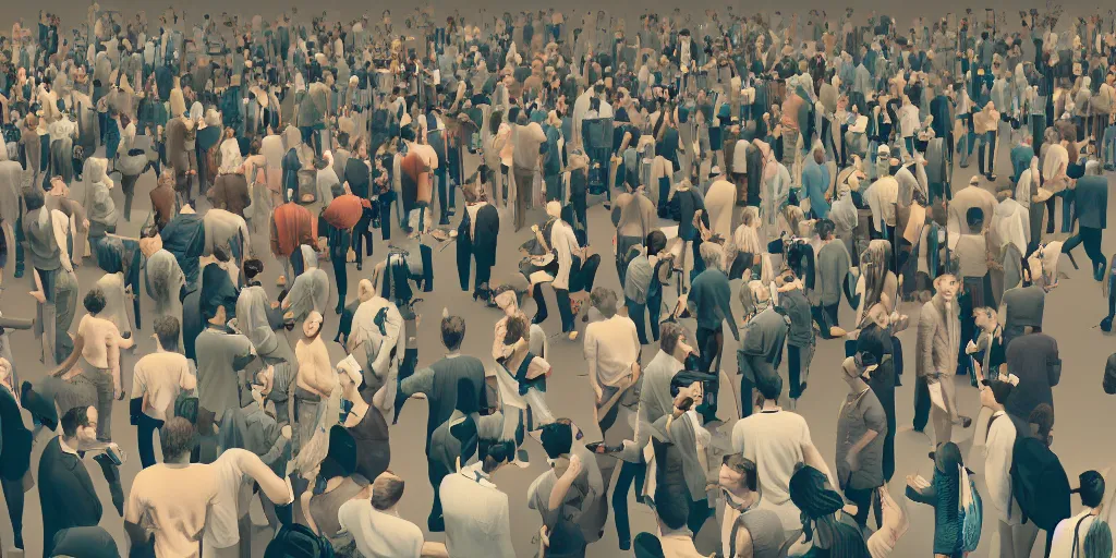 Prompt: illustrative image of man gets mind blown, networking, detailed illustration, octane render