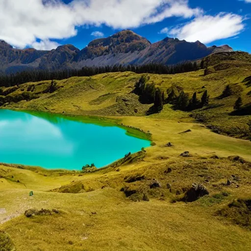 Image similar to emerald lakes in new zealand