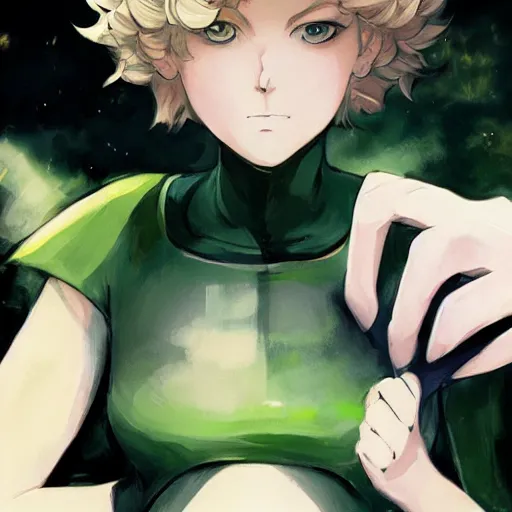 Image similar to tatsumaki from one punch man, art by makoto shinkai, ross tran, kuvshinov ilya, cushart krenz, wlop, detailed, sharp focus, intricate