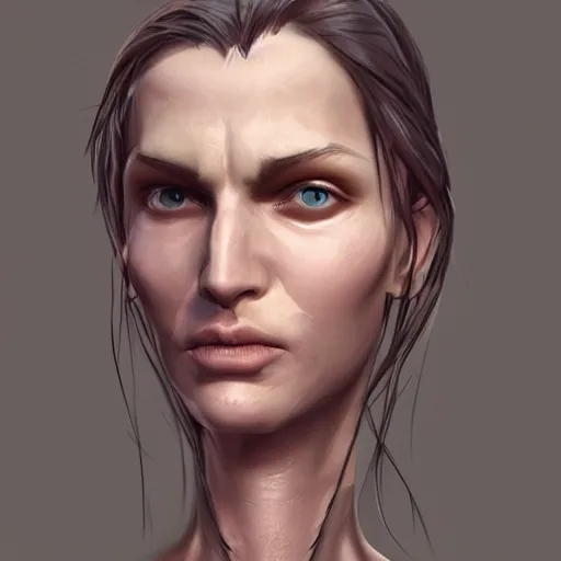 Image similar to beautiful face of a notorius person by stephen bliss, artstation