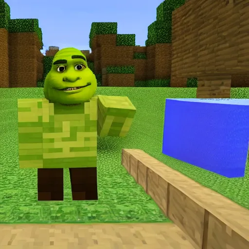 Minecraft wait what meme part 263 realistic Shrek movie 