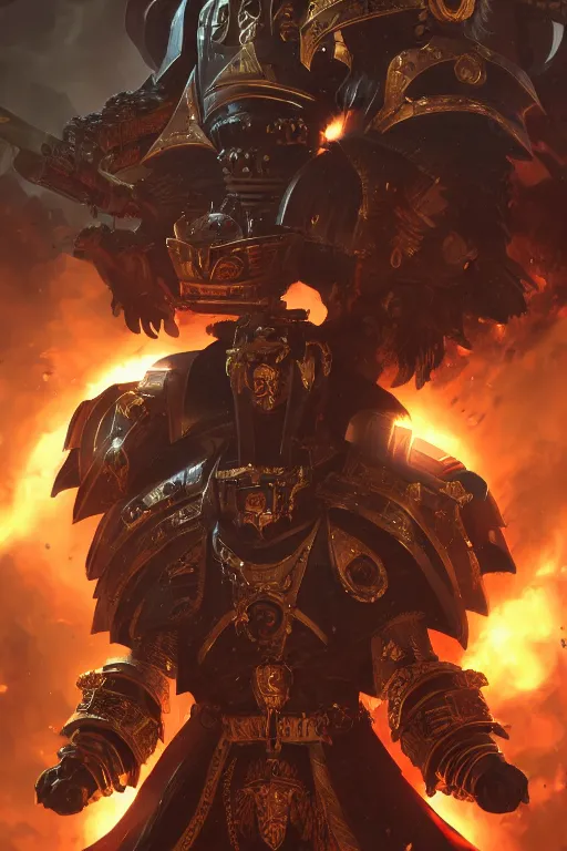 Image similar to queen portrait heros warhammer 4 0 k horus heresy fanart - the primarchs emperor by johannes helgeson animated with vfx concept artist & illustrator global illumination ray tracing hdr fanart arstation zbrush central hardmesh 8 k octane renderer comics stylized