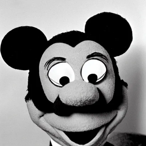 Prompt: walt disney as a muppet