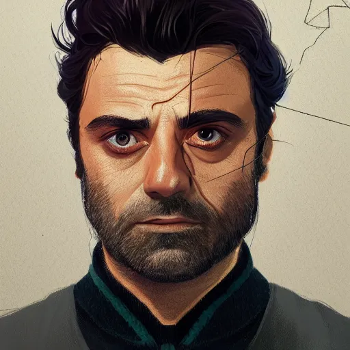 Prompt: Portrait of Oscar Isaac as a wizard, mattepainting concept Blizzard pixar maya engine on stylized background splash comics global illumination lighting artstation lois van baarle, ilya kuvshinov, rossdraws