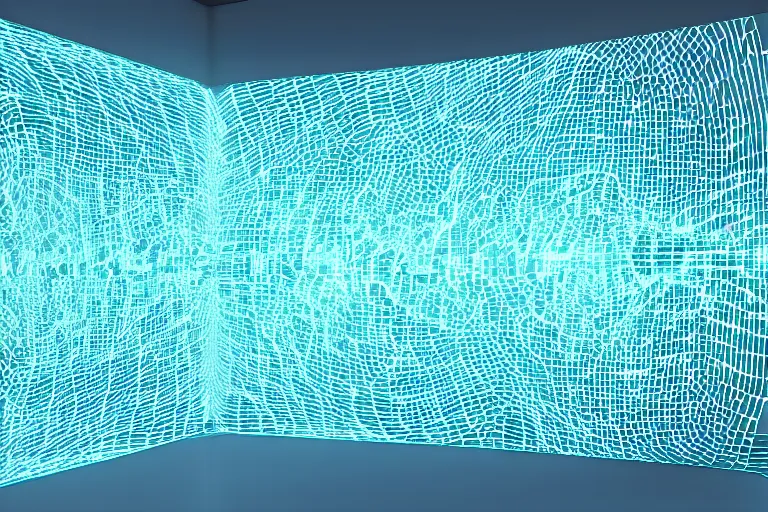 Image similar to futuristic display screens of complex visualized data