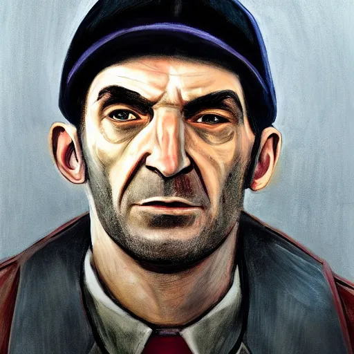 Image similar to portrait of old niko bellic in queens, new york city, full shot