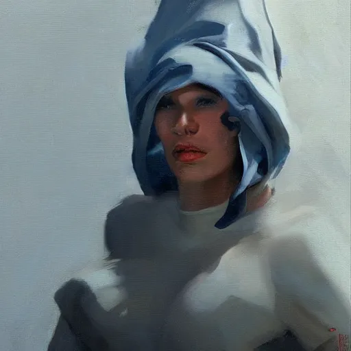 Image similar to Greg Manchess portrait painting of a giant, medium shot, low angle, asymmetrical, profile picture, Organic Painting, sunny day, Matte Painting, bold shapes, hard edges, street art, trending on artstation, by Huang Guangjian and Gil Elvgren and Sachin Teng