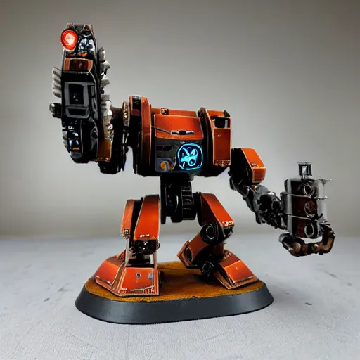 Prompt: battletech mad cat heavy omnimech, painted wargaming miniature, higly detailed, 4 k
