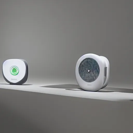 Image similar to Samsung SmartThings, concept art, designed by Elon Musk and Joongwon Jeong, studio ambient lighting