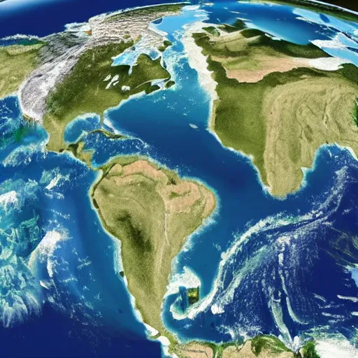 Image similar to this is a land on an unforgiving world of churning oceans and jagged coastlines. every habitable island is situated somewhere along the planet's equator where the weather is still volatile but more hospitable than any points to the north or south