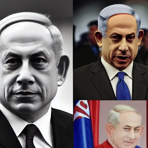 Image similar to benjamin netanyahu as a terrorist