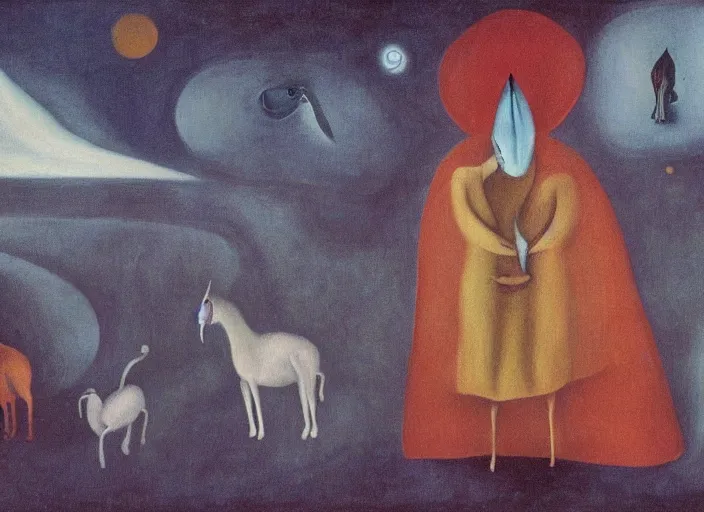 Prompt: ! dream an animation still painted by leonora carrington, technicolor 4 k