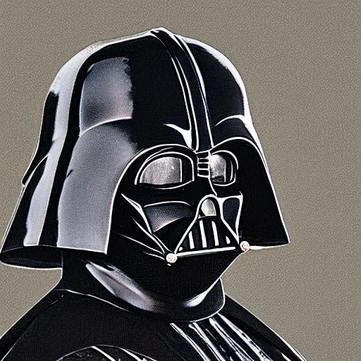Prompt: highly detailed portrait of darth vader in the style of hieronymus bosch