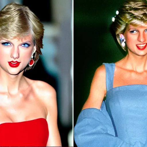 Image similar to taylor swift as princess diana