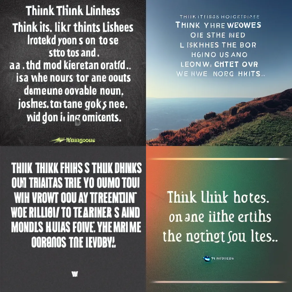 Prompt: Think of these thoughts as limitless lights