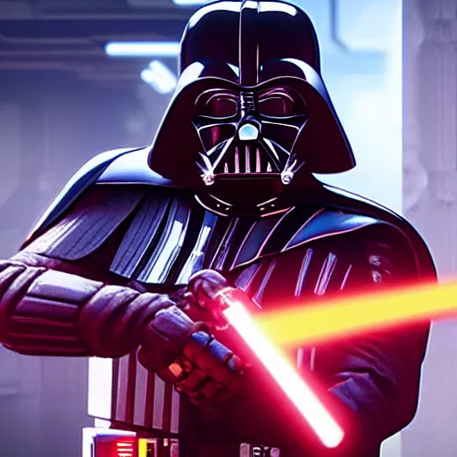 Image similar to darth vader with augmentations cyberpunk 2 0 7 7