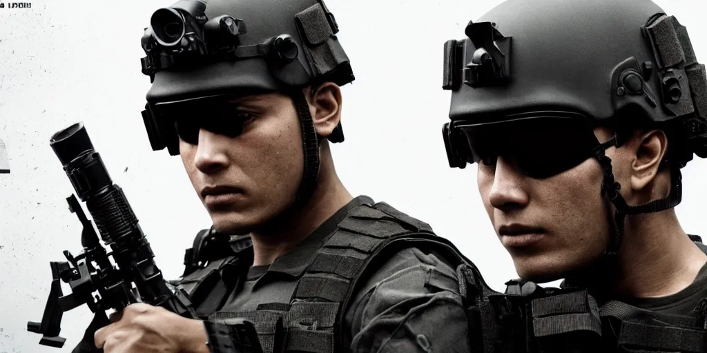 Image similar to vfx film, swat team squad crew, breach and clear, gang house, flat color profile low - key lighting award winning photography arri alexa cinematography, cinematic beautiful natural skin, famous face, atmospheric cool color - grade