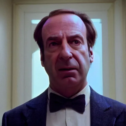 Image similar to A still of Saul Goodman in The Shining