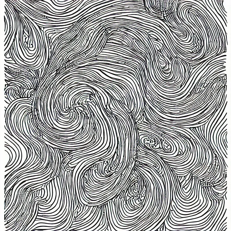 Prompt: a pen and ink generative line - art drawing. clean lines, mm, svg. elegantly flowing