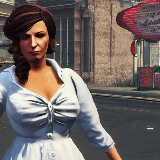 GTA 5 Bioshock Infinite Elizabeth + BaS Mod 