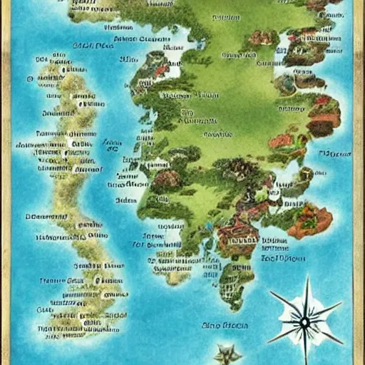 Image similar to map of fantasy world