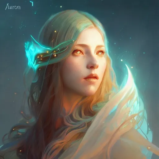 Image similar to aurora, child of light, highly detailed, digital painting, artstation, concept art, smooth, sharp focus, illustration, Unreal Engine 5, 8K, art by artgerm and greg rutkowski and alphonse mucha