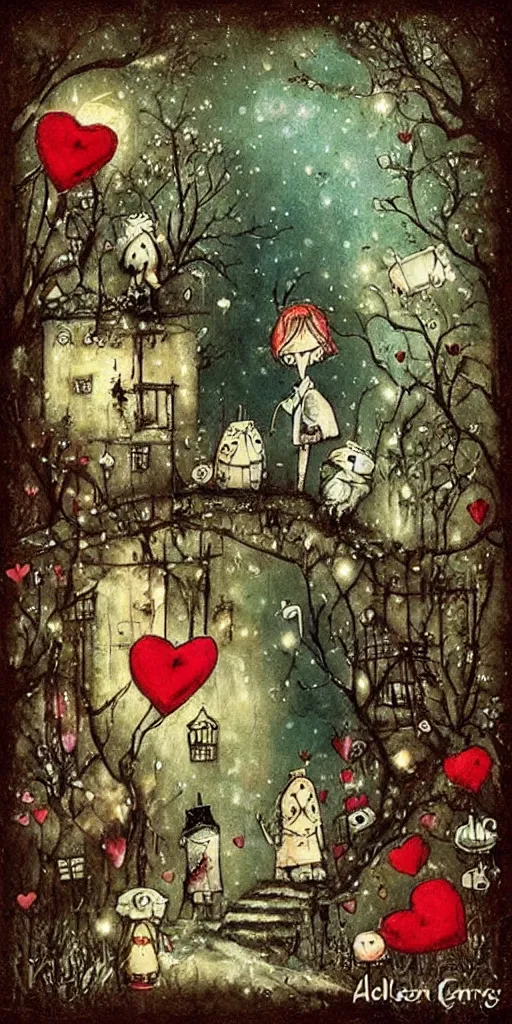 Image similar to a valentine's day scene by alexander jansson