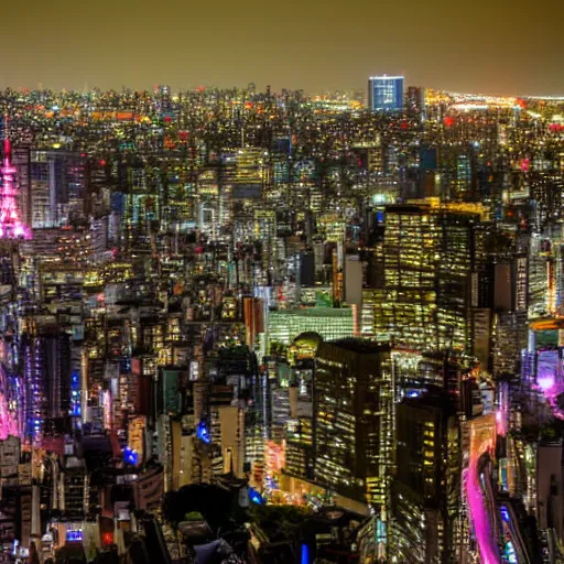 Image similar to long exposure shot of tokyo at night