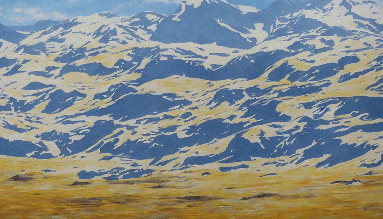 Image similar to iceland, detailed painting