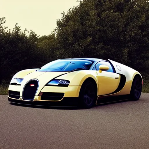 Prompt: “Bugatti Veyron if it were made in 1984”