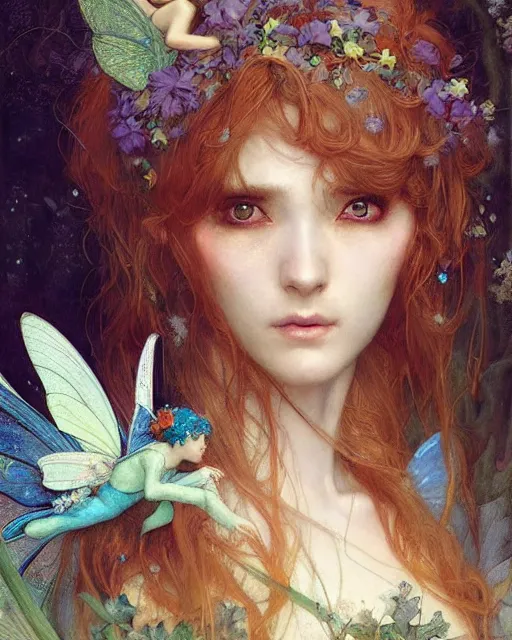 Image similar to a beautiful fairy, by Edgar Maxence and Ross Tran and Michael Whelan and Boris Valejo